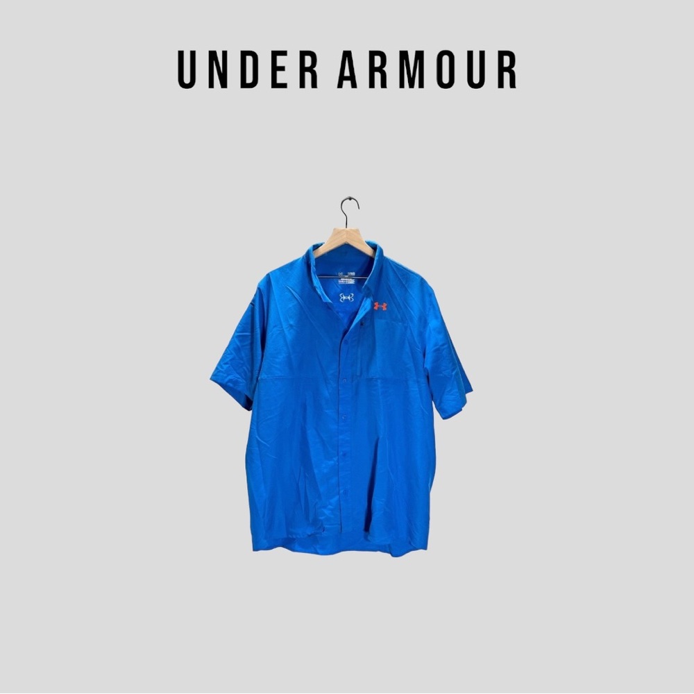 Under Armour Mens UA Fish Hunter Solid Short Sleeve button down shirt